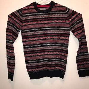 Red/Black Aeropostale Holiday Crewneck Sweater